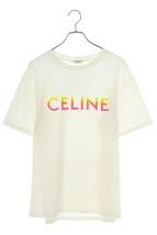 セリーヌバイエディスリマン CELINE by Hedi Slimane 2X10B671Q サイズ:S グラデーションロゴプリントルーズTシャツ 中古 OM10_画像1