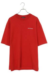 バレンシアガ BALENCIAGA 21SS 612966 TIVG5 サイズ:M バックロゴプリントTシャツ 中古 NO05