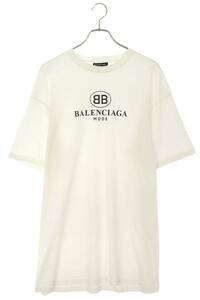バレンシアガ BALENCIAGA 508203 TYK23 サイズ:S BBロゴプリントTシャツ 中古 OM10