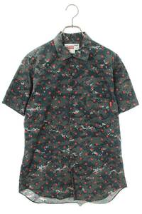 シュプリーム SUPREME コムデギャルソン 13SS Loop Collar S/S Shirts サイズ:S ループカラー半袖シャツ 中古 SB01