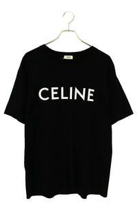セリーヌバイエディスリマン CELINE by Hedi Slimane 2X681671Q サイズ:S ルーズフィットロゴプリントTシャツ 中古 SS13