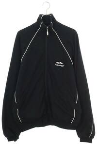 バレンシアガ BALENCIAGA 22SS 697954 TMVA6 サイズ:1 ミディアムフリーススポーツトラックアイコンジャケットブルゾン 中古 SB01