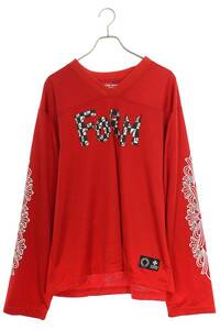 クロムハーツ Chrome Hearts PPO MESH WARM UP JERSEY サイズ:L MATTY BOY FORMプリントメッシュ長袖カットソー 中古 SJ02