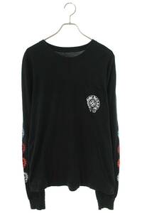 クロムハーツ Chrome Hearts CH L/S /1 サイズ:XL マルチホースシュープリント長袖カットソー 中古 OM10