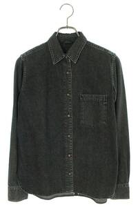 クロムハーツ Chrome Hearts LOOSEENDS LS/ルーズエンド サイズ:M（JVP） 袖クロスパッチクロースボールボタンデニム長袖シャツ 中古 SS07