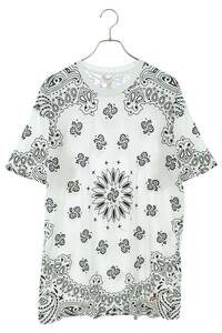 シュプリーム SUPREME ヘインズ 22AW Hanes Bandana Tagless T-Shirts (2 Pack) サイズ:XL バンダナ総柄2枚セットTシャツ 中古 OM10