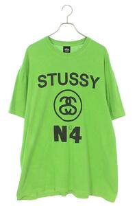 ステューシー STUSSY サイズ:XXL NO.4ピグメントダイTシャツ 中古 FK04