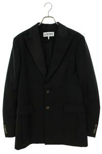  Loewe LOEWE H2297170ST size :48 satin laperu wool tailored jacket used SB01
