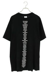 ヴェトモン VETEMENTS 19SS USS197067 サイズ:S TRANSLATEDプリントTシャツ 中古 OM10