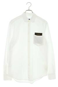  Louis Vuitton LOUISVUITTON 22SS RM221Q DLX HIS55W size :XS. patch long sleeve shirt used SB01