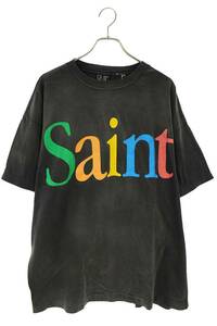 セントマイケル SAINT MICHAEL 24SS SM-YS8-0000-001 サイズ:XXL ヴィンテージ加工SaintプリントTシャツ 中古 OM10