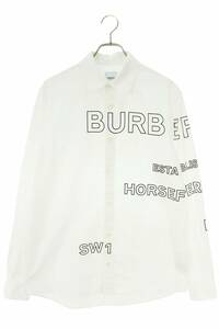  Burberry Burberry 8036768 размер :XS шланг Ferrie принт рубашка с длинным рукавом б/у SB01