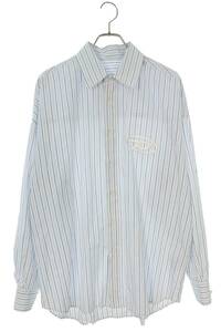 ディーゼル DIESEL S-DOUBLLY-STRIPE サイズ:48 ロゴ刺繍長袖シャツ 中古 BS99