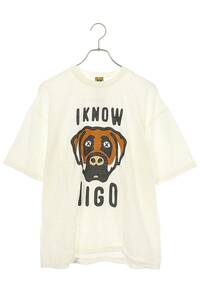 ヒューマンメイド HUMAN MADE カウズ 22SS I KNOW NIGO KAWS T-SHIRT XX23TE012 サイズ:XXL ドッグプリントTシャツ 中古 SB01