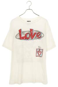 セントマイケル SAINT MICHAEL SM-S22-0000-001 サイズ:L LOVEプリントヴィンテージ加工Tシャツ 中古 OM10