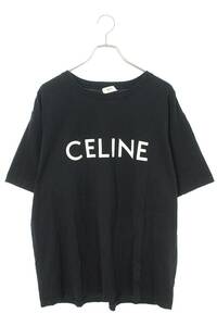 セリーヌバイエディスリマン CELINE by Hedi Slimane 2X681671Q サイズ:XL ルーズフィットロゴプリントTシャツ 中古 OM10