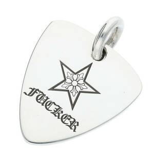 クロムハーツ Chrome Hearts GUITAR PICK/ギターピック ペンダント/シルバーネックレストップ 中古 NO05