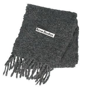  Acne s Today oz ACNE STUDIOS CA0145 nylon . wool fringe muffler used BS99