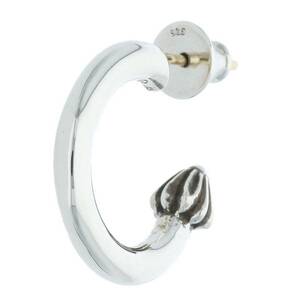 クロムハーツ Chrome Hearts HOOP PLAIN/プレーンフープ シルバーピアス 中古 OM10