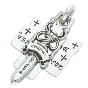 クロムハーツ Chrome Hearts 3TRINKETS/スリートリンケッツペンダント シルバーネックレストップ 中古 GZ11