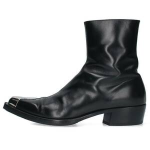  Alexander McQueen Alexander McQUEEN 711114 size :43me tart u side Zip boots used BS99