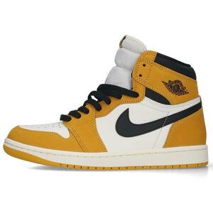 ナイキ NIKE AIR JORDAN 1 RETRO HIGH OG DZ5485-701 サイズ:26.5cm エアジョーダン1ハイイエローオークルスニーカー 中古 BS99