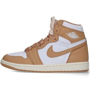 ナイキ NIKE WMNS AIR JORDAN 1 RETRO HI OG FN6622-201 サイズ:27cm エアジョーダン1プラリネスニーカー 中古 BS99