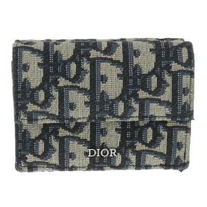 ディオール DIOR オブリーク三つ折り財布 中古 BS99