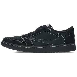 ナイキ トラヴィススコット AIR JORDAN 1 LOW OG BLACK PHANTOM DM7866-001 27.5cm エアジョーダン1レトロロウスニーカー 中古 OM10