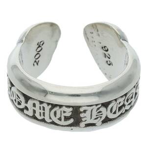 クロムハーツ Chrome Hearts SM SCROLL LABEL/スモールスクロールラベル サイズ:8号 シルバーリング 中古 SJ02