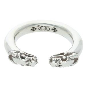 クロムハーツ Chrome Hearts DOUBLE DOG RING/ダブルドッグ サイズ:23号 シルバーリング 中古 OS06