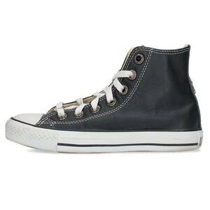 クロムハーツ Chrome Hearts CH CONVERSE LEATHER サイズ:23cm スターパッチシルバー装飾レザーハイカットスニーカー 中古 SS07