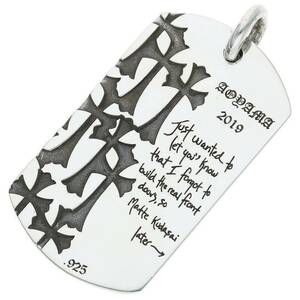 クロムハーツ Chrome Hearts DOG TAG AOYAMA 20TH CH青山20周年記念ドッグタグネックレストップ 中古 OM10