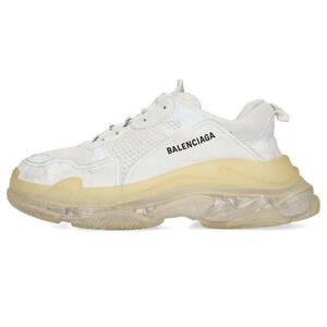 バレンシアガ BALENCIAGA TRIPLE S TRAINERS サイズ:43 トリプルエスレースアップスニーカー 中古 OM10