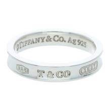 ティファニー TIFFANY&Co. 1837 ナロー サイズ:15号 シルバーリング 中古 FK04_画像1