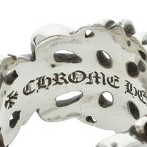 クロムハーツ Chrome Hearts DBL FLRL CRS/ダブルフローラルクロス サイズ:18.5号 シルバーリング 中古 OM10_画像3