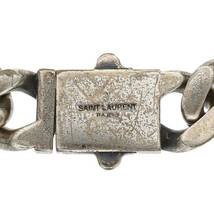 サンローランパリ SAINT LAURENT PARIS METAL CURB CHAIN BRACELET メタルカーブチェーンブレスレット 中古 BS99_画像3