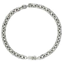 クロムハーツ Chrome Hearts PAPER CHAIN/ペーパーチェーン サイズ:7inch シルバーブレスレット 中古 SS07_画像2