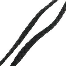 クロムハーツ Chrome Hearts LEATHER BRAID/スクロールレザーブレード シルバーネックレス 中古 NO05_画像5