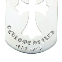 クロムハーツ Chrome Hearts D/TAG LRG CO CRS/カットアウトクロス ラージドッグタグネックレストップ 中古 SS07_画像3