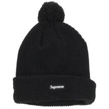 シュプリーム SUPREME ニューエラ 14AW FTP Beanie ロゴ刺繍ビーニー 中古 BS99_画像1