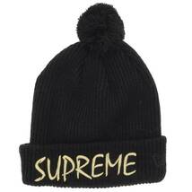 シュプリーム SUPREME ニューエラ 14AW FTP Beanie ロゴ刺繍ビーニー 中古 BS99_画像2