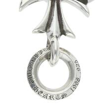 クロムハーツ Chrome Hearts TINY CH CROSS/タイニーCHクロス チャーム/シルバーネックレストップ 中古 OS06_画像3