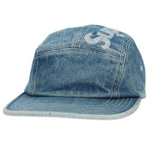 シュプリーム SUPREME 19AW Top Logo Denim Camp Cap トップロゴデニムキャンプキャップ帽子 中古 BS99