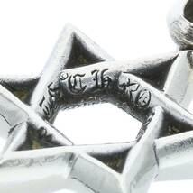 クロムハーツ Chrome Hearts STAR OF DAVID PENDANT/スターオブダビデペンダント シルバーネックレストップ 中古 SS07_画像4