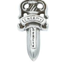 クロムハーツ Chrome Hearts #5DAGGER/#5ダガーチャーム オールドチャーム/シルバーネックレストップ 中古 SJ02_画像3