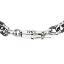 クロムハーツ Chrome Hearts PAPER CHAIN/ペーパーチェーン サイズ:7inch シルバーブレスレット 中古 OM10_画像4