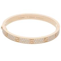 カルティエ Cartier LOVE BRACELET DIAMONDS ラブブレス サイズ:17 K18PGダイヤラブブレスレット 中古 GZ11_画像2