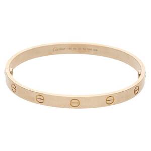 カルティエ Cartier LOVE BRACELET/ラブブレス サイズ:19 K18PG ラブブレスレット 中古 GZ11