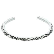 クロムハーツ Chrome Hearts BANGLE SCROLL/スクロールバンド シルバーブレスレット 中古 SS07_画像1